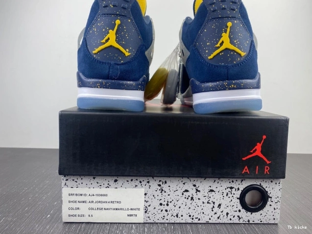 Reps TBK AJ4-1036660 Michigan (PE) Retro Air Jordan 4 0801